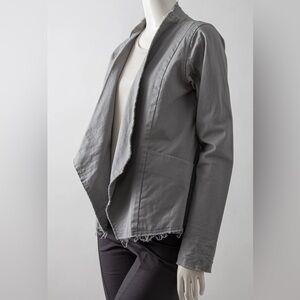Robin Lane Canvas Friday Grey Jacket Size 1 Small 6 8